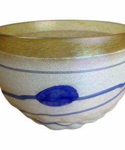 Svéd Kosta Boda Bertil Vallien skandináv design üveg tál vagy kaspó