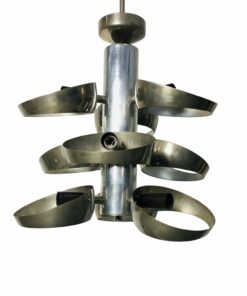 Space Age stílusú krómozott csillár, 1960'