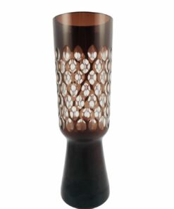 Barna pácolt üveg váza