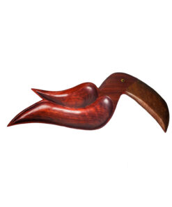 Vintage / mid-century teakfa /tukán alakú/ kínáló tál, 1980's