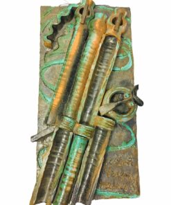 Sövegjártó Mária egyedi kerámia falikép.