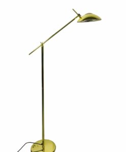 Mid-century Modern aranyszínű, rezezett állólámpa, 1970's