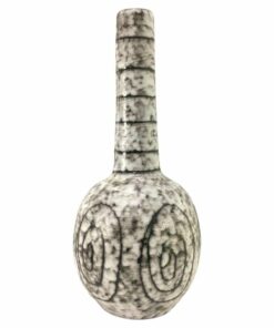 Vintage / Mid-century fekete-fehér kerámia padlóváza, 1970's