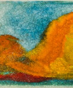 Ismeretlen keramikus : Női akt , üvegtechnikás kerámia falidísz