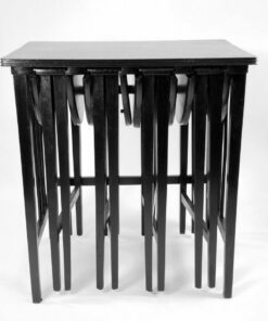 Ritka, bécsi szecessziós Mundus lerakóasztal szett (5db-os garnitúra )1910-es évek