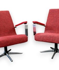 Retro design króm lábú fotel pár