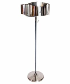 Space age Iparművész króm design állólámpa