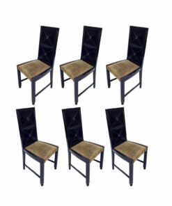 Bécsi szecessziós étkezőszék garnitúra