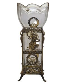 Bronz veretes antik virágváza