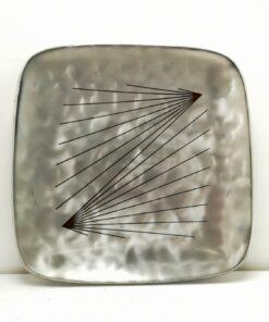 Fém dísztál szputnyik mintával