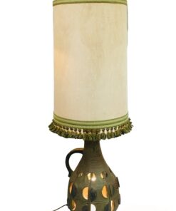 Hatalmas vintage áttört kerámia lámpa 140cm