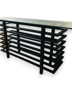 Amalfi design üveglapos konzolasztal