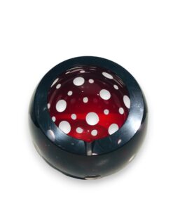 Rubinvörös Cseh kristály hamutartó