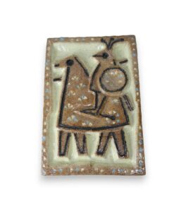 Modern Zsolnay pirogránit falikép