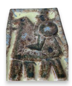 Modern Zsolnay pirogránit falikép