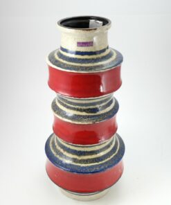 Vintage német iparművész kerámia padlóváza