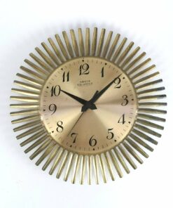 Mid century német Anker Quarz " Napsugár " falióra