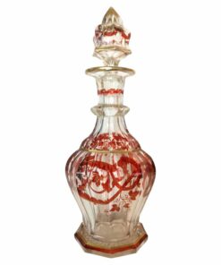 Biedermeier üveg kiöntő XIX. sz közepe