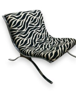 Zebra mintás design pihenőfotel