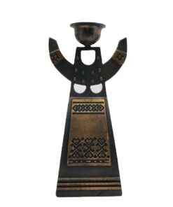 Vintage Szovjet iparművész fém gyertyatartó