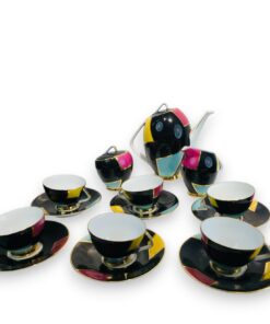 Exkluzív Bremer & Schmidt mid-century porcelán kávéskészlet.