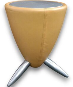 Extravagáns bőr Tam tam design ülőke vagy lerakó asztal