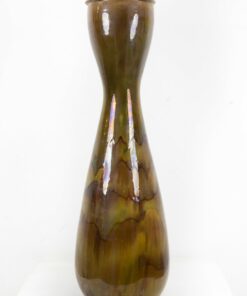 Vintage irizáló mázas kerámia váza, 1960's