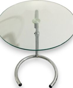 Állítható magasságú króm design lerakóasztal