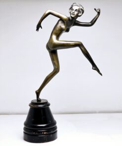 Art deco bronz szobor