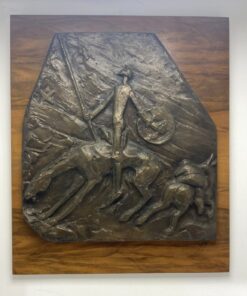 Olcsai Kiss Zoltán (1895-1981): Don Quijote bronz plasztika