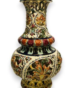 Fischer Ignác áttört kerámia váza