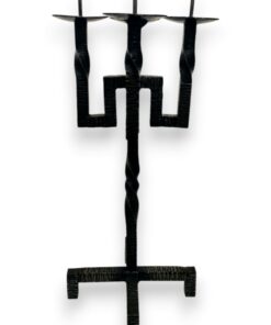 Kovácsolt vas gyertyatartó