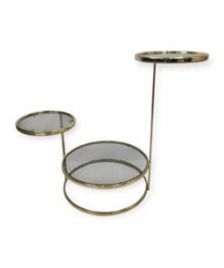 Vintage kihajtható réz lerakóasztal vagy virágtartó