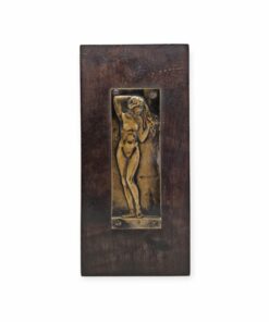 Hafner A. Női akt réz kisplasztika