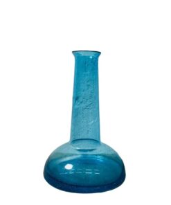 Mid Century kék üveg váza