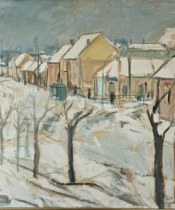 Süle István (1937-1996) - Téli Városkép, Békéscsaba