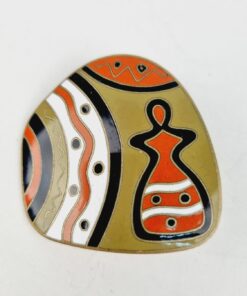 Vintage design tűzzománc kitűző