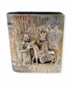 Ezüstözött Tevan Margit gyufatartó