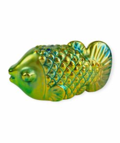 Eozin mázas Zsolnay porcelán hal
