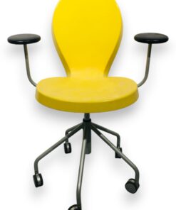 Modern citromsárga Thonet "Nyolcas" szék, tervezte Ross Lovegrove