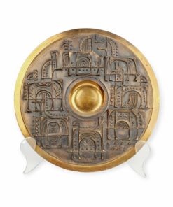 Máté János: Bronz falitál