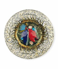 Dekoratív zománc falitányér