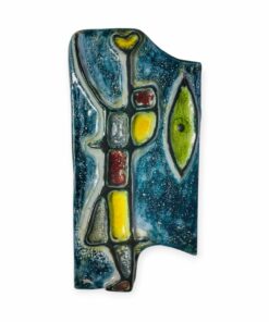 Absztrakt vintage kerámia relief