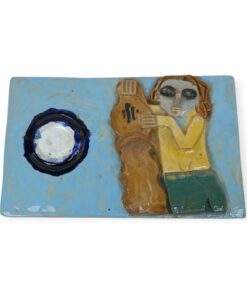 Zsolnay pirogránit falidísz