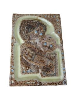 Zsolnay pirogránit kerámia falikép - Fürtös György