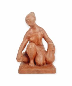 Kucs Béla terrakotta szobor