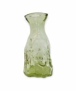 Vintage / Mid-century nagyméretű zöld üveg váza, 1960's