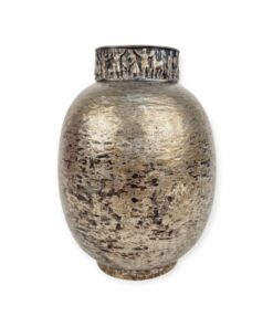 Tevan Margit ezüstözött váza