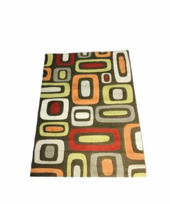 Dekoratív bohém vintage gyapjú szőnyeg