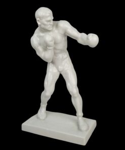 Herendi Bokszoló c. alapmázas porcelán szobor, G. Fekete Géza (1906-1976) tervei alapján